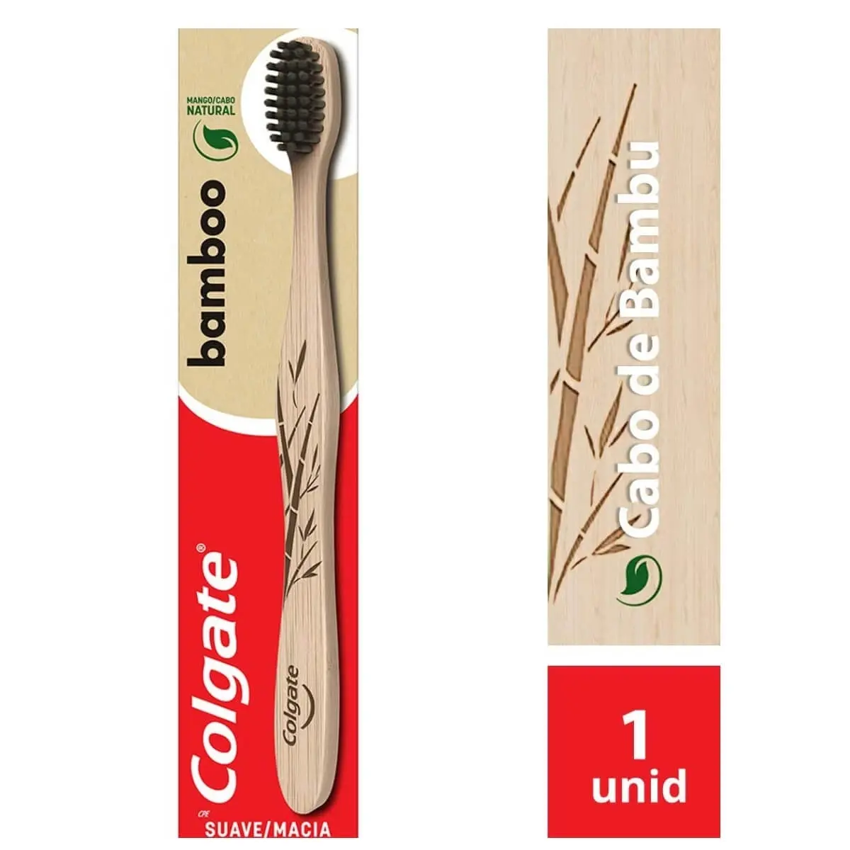 ESCOVA DENTAL COLGATE BAMBOO 1 UNIDADE