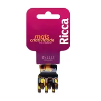 PRENDEDOR PARA CABELO RICCA PIRANHA PEQUENA LISA (COD: 861)