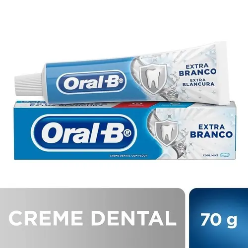 CREME DENTAL ORAL-B EXTRA BRANCO 70GR