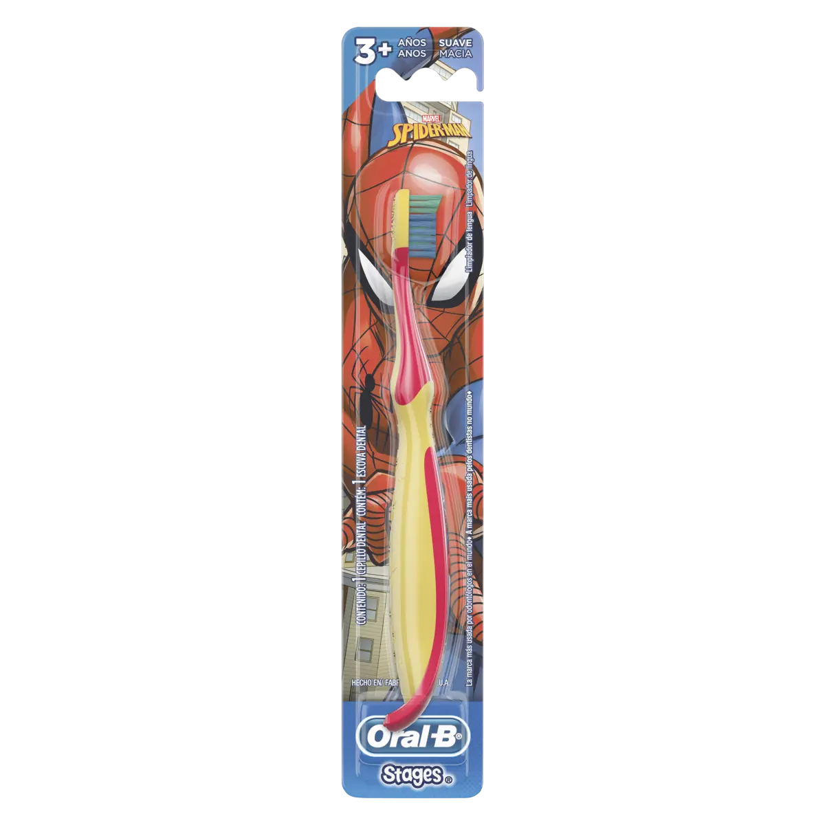 ESCOVA DENTAL ORAL-B STAGE SPIDERMAN 1 UNIDADE