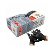 LUVA DESCARPACK NITRILICA PRETA SEM PO TAMANHO M 100 UNIDADES