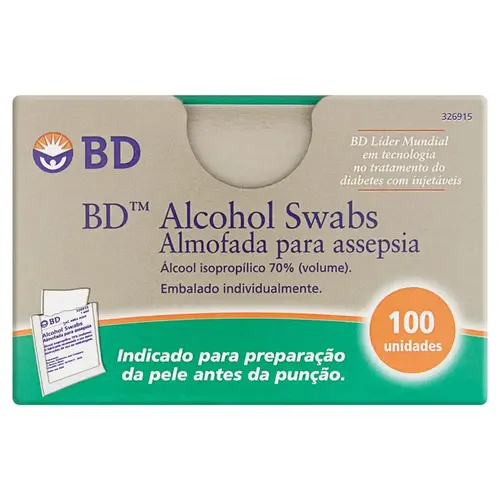 LENCOS ALCOHOL SWABS BD ANTISSEPTICO