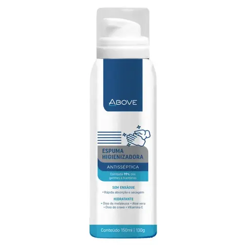 ESPUMA ABOVE HIGIENIZANTE ANTISSEPTICA 150ML