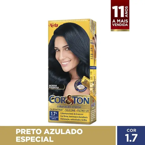 TINTURA COR&TON 1.7 PRETO AZULADO ESPECIAL