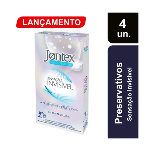 PRESERVATIVO JONTEX SENSACAO INVISIVEL 4 UNIDADES