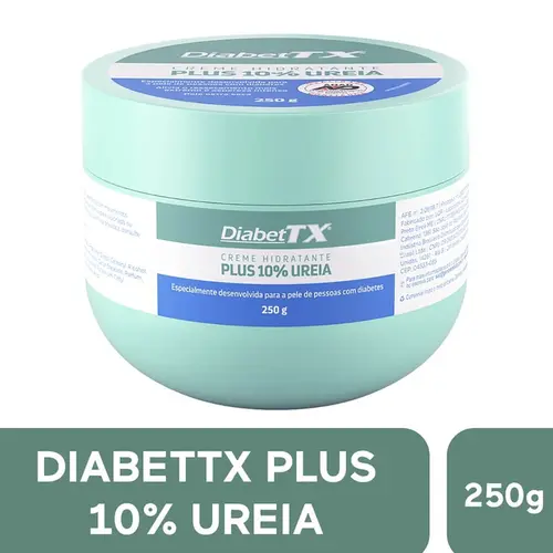 CREME HIDRATANTE DIABET TX PLUS UREIA 10% 250GR