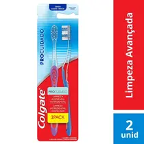ESCOVA DENTAL COLGATE PRO CUIDADO 2 UNIDADES