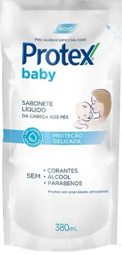 REFIL SABONETE LIQUIDO PROTEX  BABY PROTECAO DELICADA 380ML