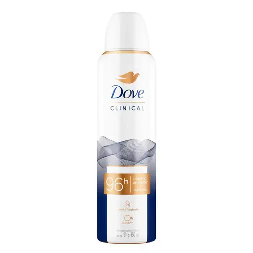 DESODORANTE DOVE CLINICAL ORIGINAL FEMININO AEROSSOL 150ML