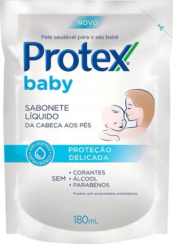 REFIL SABONETE LIQUIDO PROTEX BABY PROTECAO DELICADA 180ML