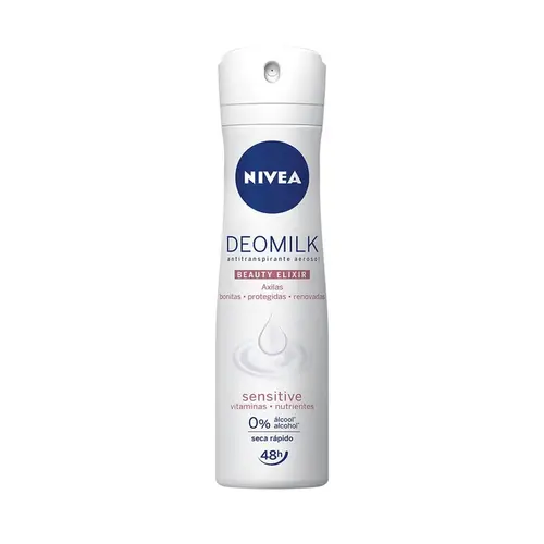 DESODORANTE NIVEA DEOMILK SENSITIVE FEMININO AEROSSOL 150ML