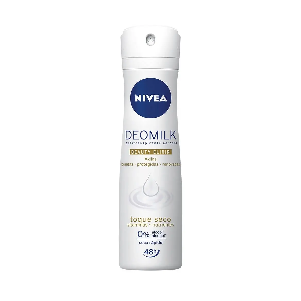 DESODORANTE NIVEA DEOMILK TOQUE SECO FEMININO AEROSSOL 150ML
