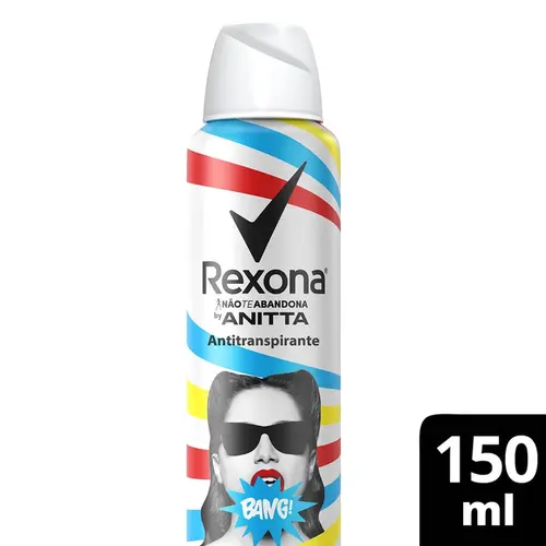 DESODORANTE REXONA BANG BY ANITTA FEMININO AEROSSOL 150ML
