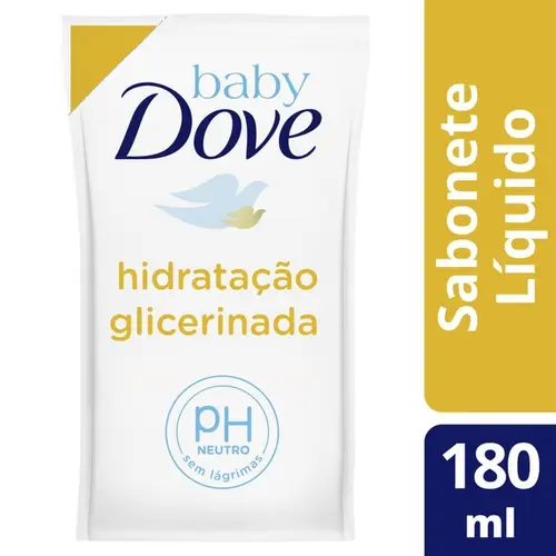 REFIL SABONETE LIQUIDO DOVE BABY HIDRATACAO GLICERINADA 180ML