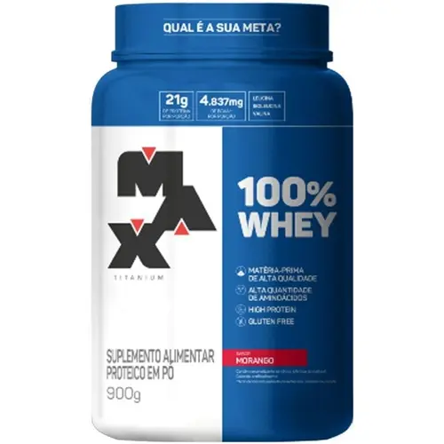 100% WHEY PROTEIN CONCENTRATE MORANGO 900GR