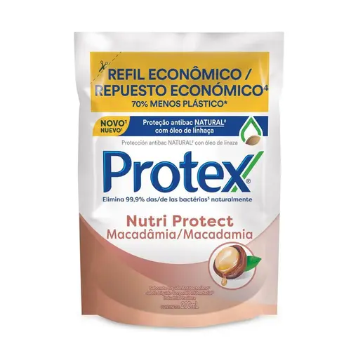 REFIL SABONETE LIQUIDO PROTEX MACADAMIA 200ML