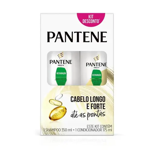 KIT PANTENE PRO V RESTAURACAO SHAMPOO  350ML + CONDICIONADOR 175ML