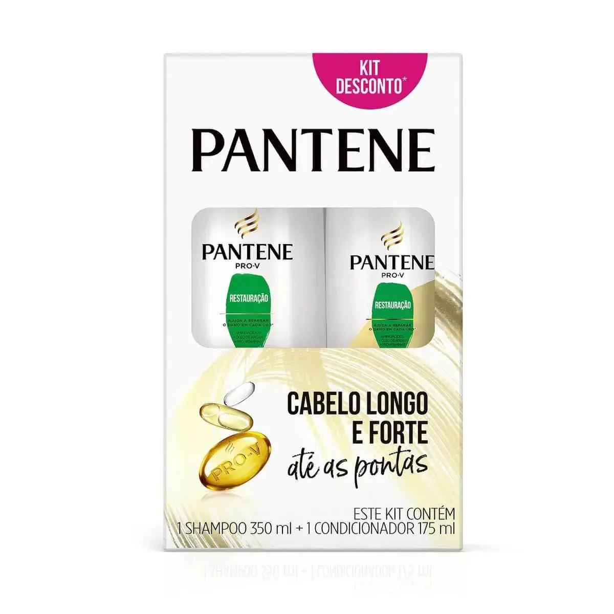 KIT PANTENE PRO V RESTAURACAO SHAMPOO  350ML + CONDICIONADOR 175ML