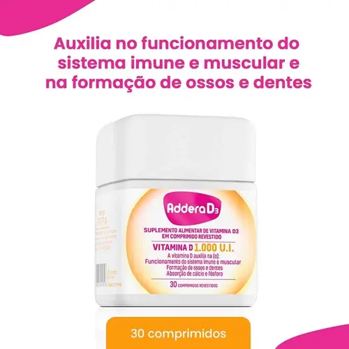 ADDERA D3 1.000UI 30 COMPRIMIDOS COLECALCIFEROL