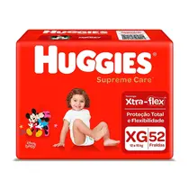 FRALDA HUGGIES SUPREME CARE HIPER XG 52 UNIDADES