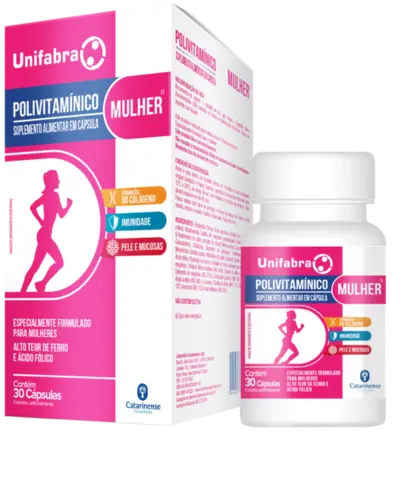 POLIVITAMINICO MULHER UNIFABRA 30 CAPSULAS MULTIVITAMINICO - POLIVITAMINICO