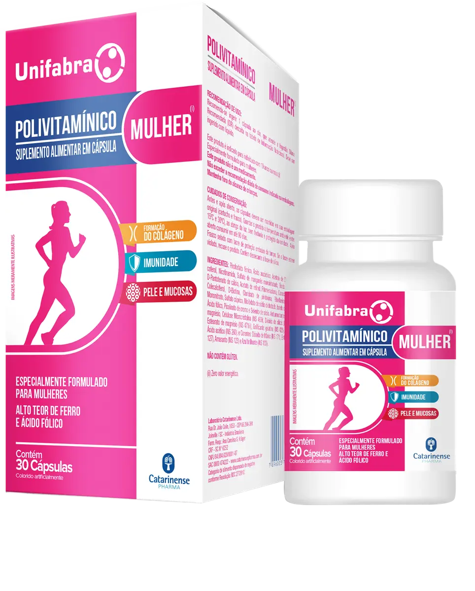 POLIVITAMINICO MULHER UNIFABRA 30 CAPSULAS MULTIVITAMINICO - POLIVITAMINICO