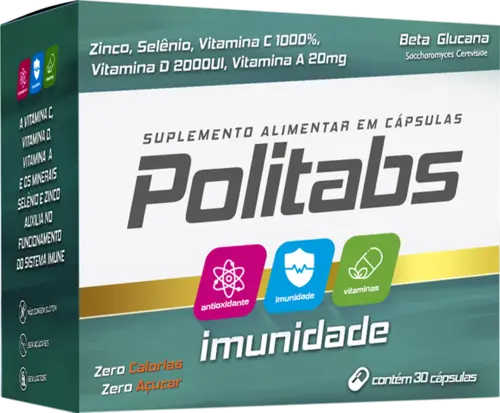 POLITABS IMUNIDADE 30 COMPRIMIDOS MULTIVITAMINICO - POLIVITAMINICO