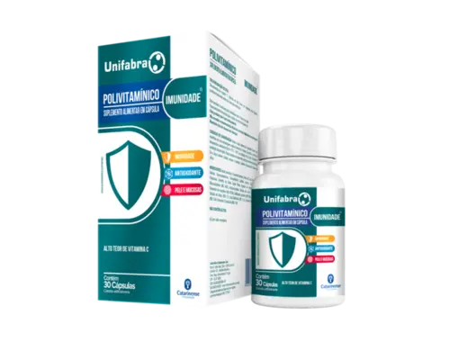 POLIVITAMINICO IMUNIDADE UNIFABRA 30 CAPSULAS MULTIVITAMINICO - POLIVITAMINICO