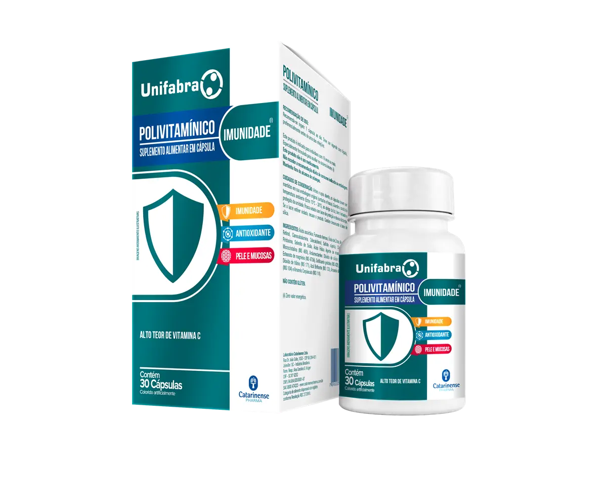 POLIVITAMINICO IMUNIDADE UNIFABRA 30 CAPSULAS MULTIVITAMINICO - POLIVITAMINICO