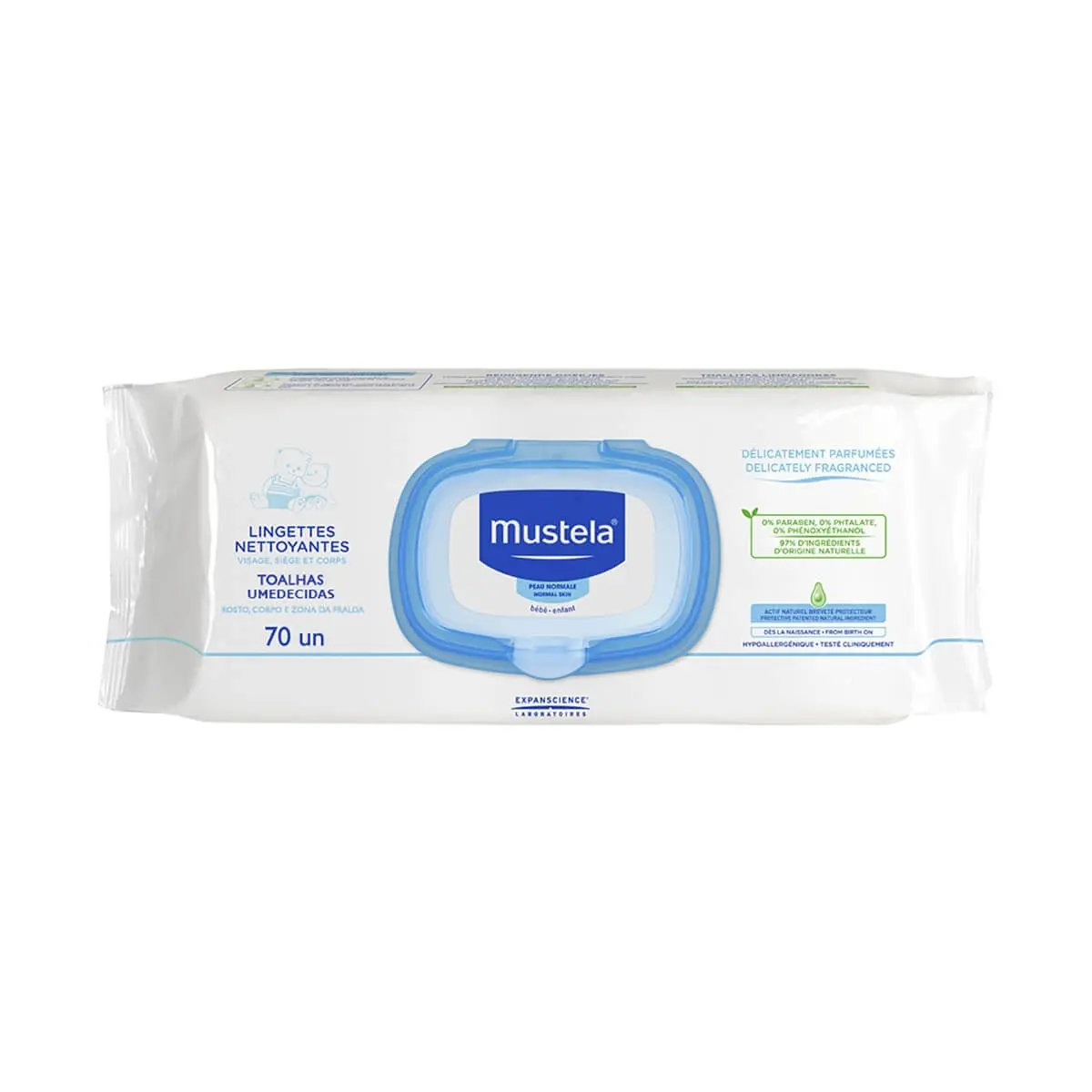 LENCOS UMEDECIDOS MUSTELA 60 UNIDADES