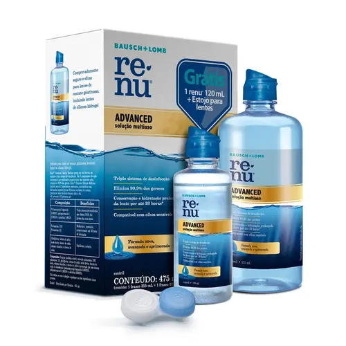 RENU ADVANCED 355ML+120ML+ESTOJO PARA LENTES
