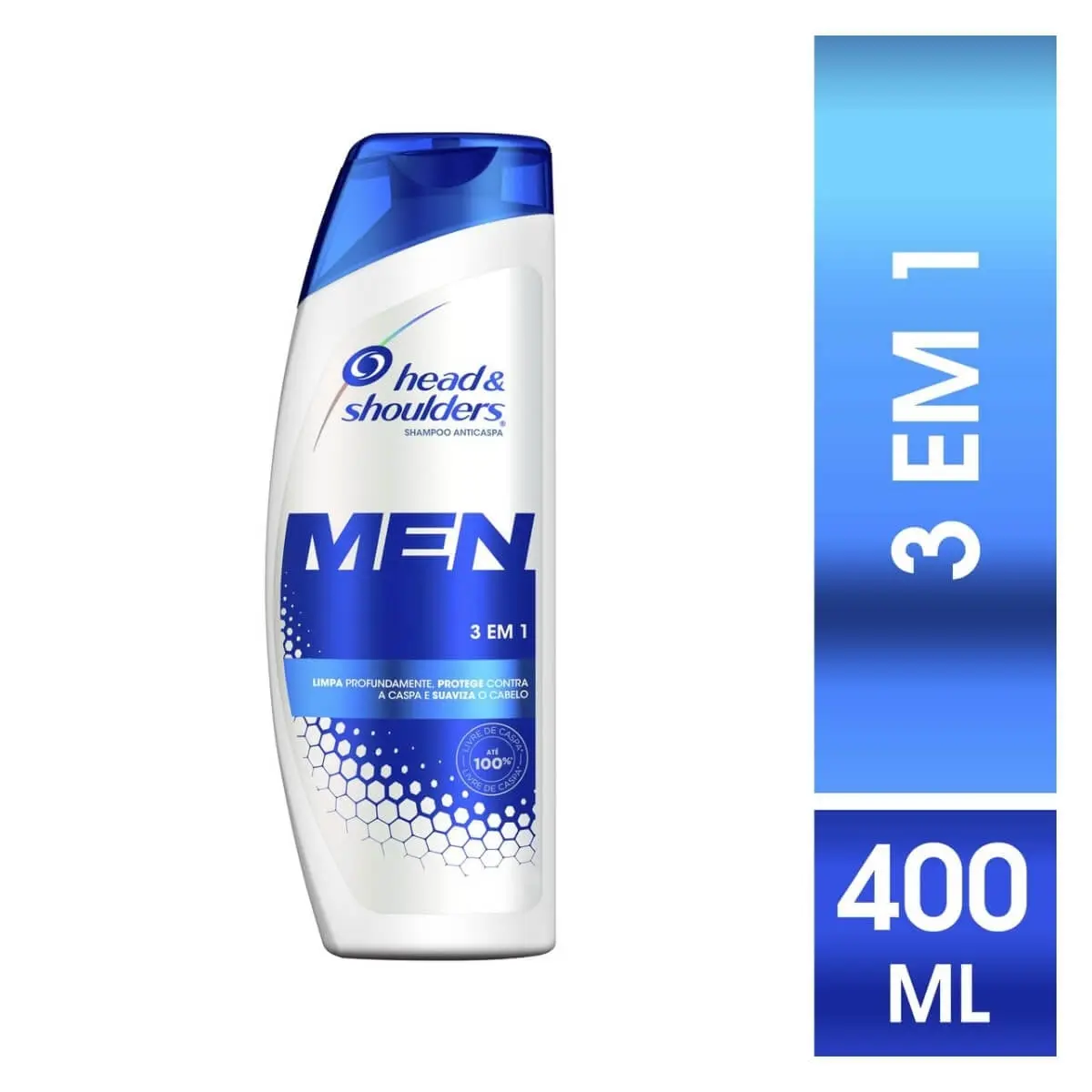 SHAMPOO HEAD&SHOULDERS MEN 3 EM 1 400ML