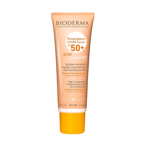 PROTETOR SOLAR BIODERMA PHOTODERM COVER TOUCH CLARO FPS50 40GR