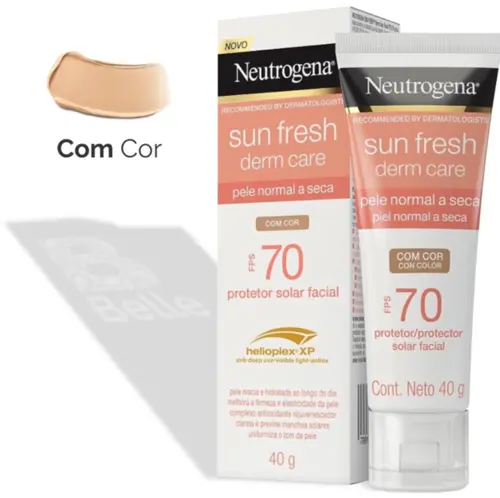 PROTETOR SOLAR NEUTROGENA SUN FRESH COM COR FACIAL FPS70 40GR