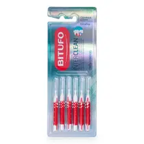 ESCOVA DENTAL BITUFO INTERDENTAL INTERCLEAN CILINDRICA 3MM EXTRA FINA 6 UNIDADES
