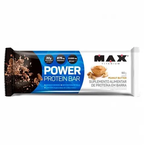 POWER PROTEIN BARRA PEANUT BUTTER MAX TITANIUM 90GR