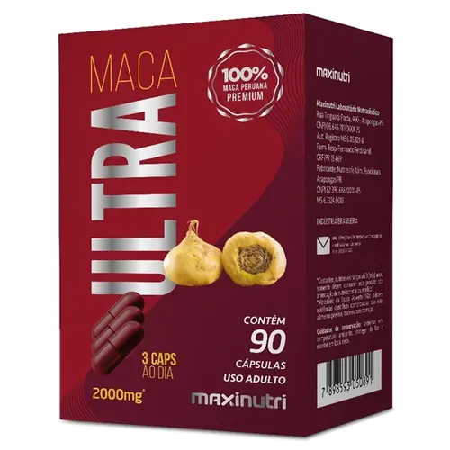MACA ULTRA 2.000MG 90 CAPSULAS MAXINUTRI