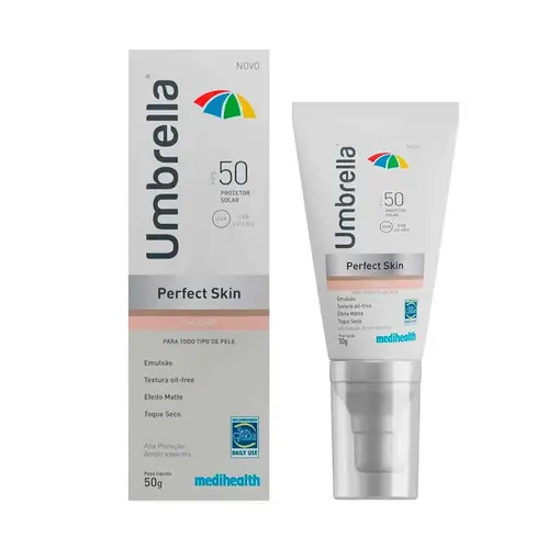 PROTETOR SOLAR UMBRELLA PERFECT SKIN CLARO FPS50 50GR