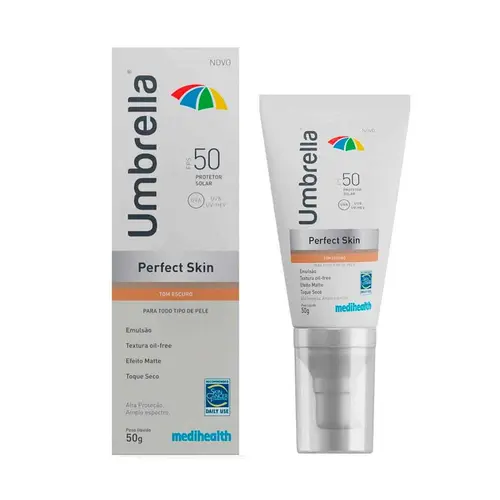 PROTETOR SOLAR UMBRELLA PERFECT SKIN ESCURO FPS50 50GR