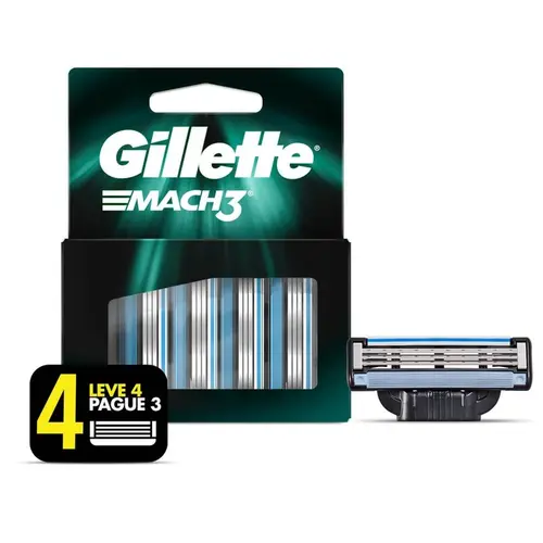 CARGA GILLETTE MACH 3 4 UNIDADES