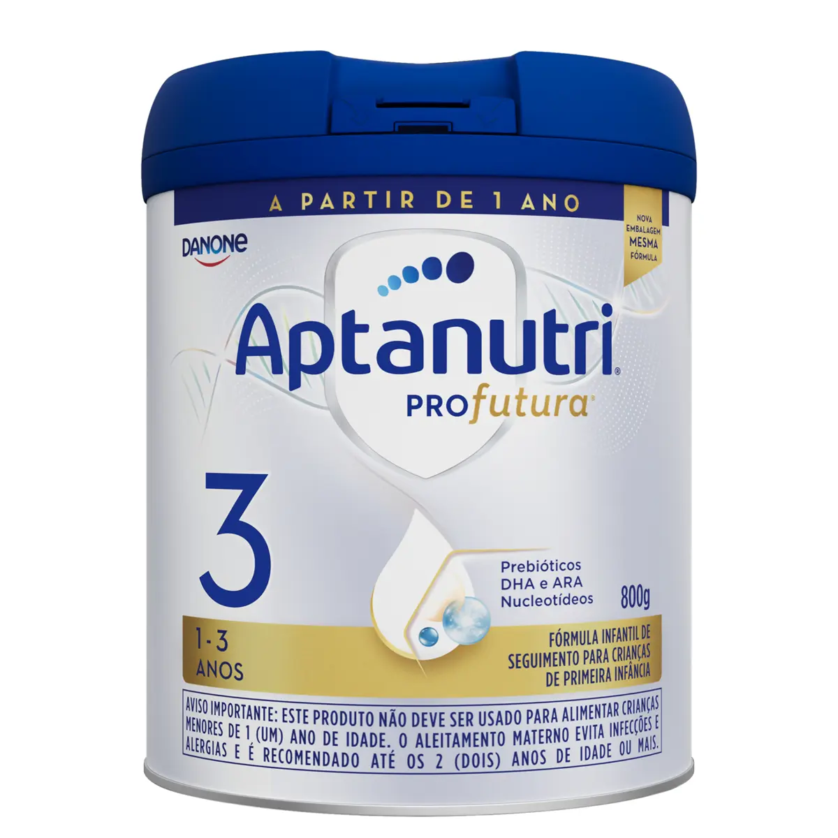 FORMULA INFANTIL APTANUTRI PROFUTURA 3 800GR 1 A 3 ANOS