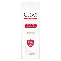 SHAMPOO ANTICASPA CLEAR ANTIBACTERIANO 200ML