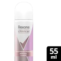 DESODORANTE REXONA CLINICAL CLASSIC FEMININO AEROSSOL 54.5GR 55ML