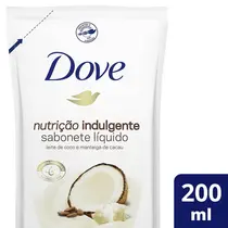REFIL SABONETE LIQUIDO DOVE CORPORAL NUTRICAO INDULGENTE 200ML