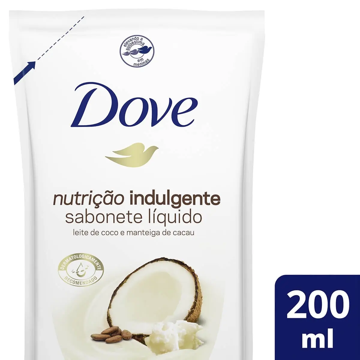 REFIL SABONETE LIQUIDO DOVE CORPORAL NUTRICAO INDULGENTE 200ML