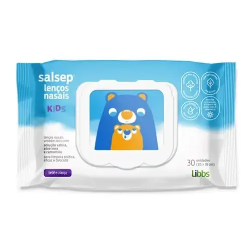 LENCOS UMEDECIDOS NASAIS SALSEP KIDS 30 UNIDADES LIBBS