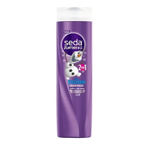 SHAMPOO + CONDICIONADOR SEDA 2 EM 1 FROZEN JUNTINHOS BRILHO MAGICO 300ML