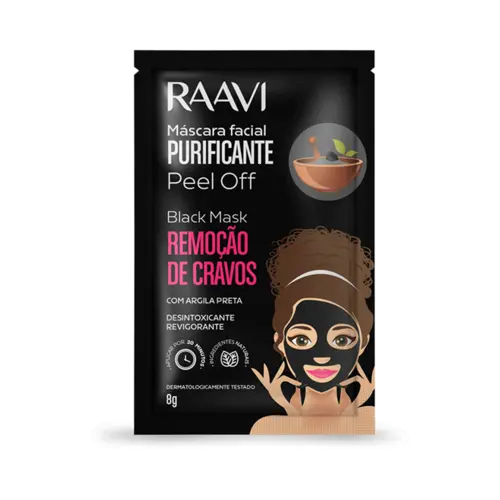 MASCARA RAAVI REMOCAO DE CRAVOS 8GR