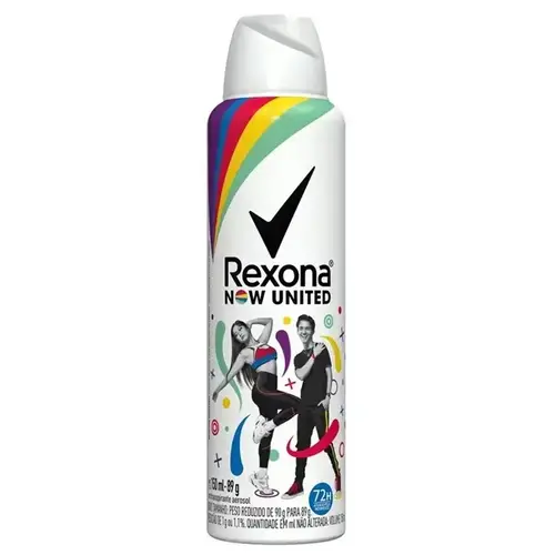 DESODORANTE REXONA NOW UNITED AEROSOL 150ML