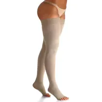 MEIA SIGVARIS PREMIUM 20-30 MEIA COXA PONTEIRA ABERTA PEQUENA NORMAL NATURAL (862AF)